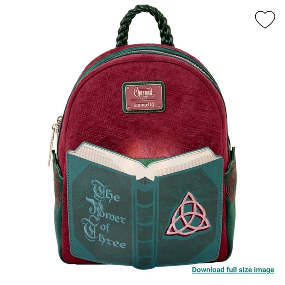 Loungefly Charmed Book of Shadows Light Up Mini Backpack
